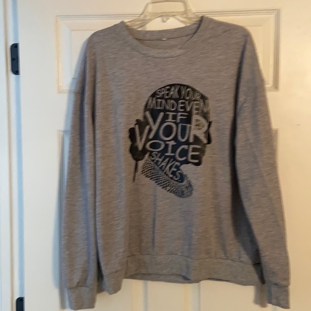 RBG “Speak your mind” lightweight sweatshirt